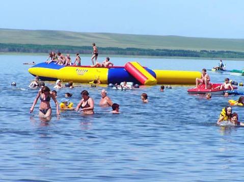 Купаемся на озере Шира